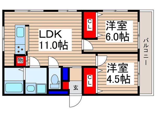 スターライトマンションの物件間取画像